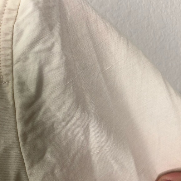 Vince linen blend ivory button front blazer size 4 - Picture 3 of 12